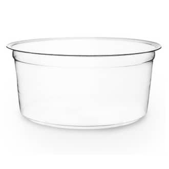 12 oz Compostable Round Deli Container | Clear | Vegware® | PLA (Pack of 100)