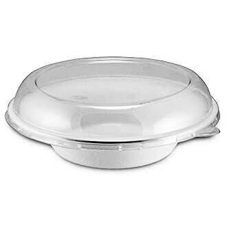 Lid for 24-32 oz Sugarcane Takeout Bowl | Recyclable PET Plastic