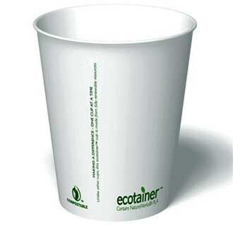 12 oz ectotainer® Hot Cup |Carte Blanc® | Made in USA (Case of 1000)