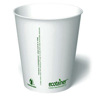 10 oz ectotainer® Hot Cup |Carte Blanc® | Made in USA (Pack of 12)