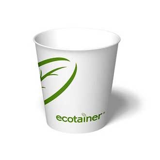 10 oz ectotainer® Hot Cup |Compostable PLA Lined | Made in USA (Pack of 150)