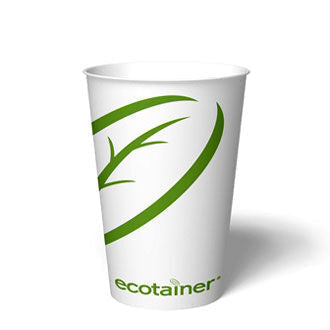 12 oz ectotainer® Hot Cup |Compostable PLA Lined | Made in USA (Case of 1000)