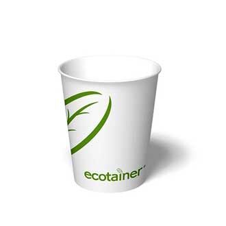 8 oz ectotainer® Hot Cup | Compostable PLA Lined | Made in USA (Pack of 100)