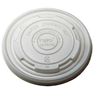 Flat Lid for 12-32 oz Hot and Cold Food Container | Compostable CPLA