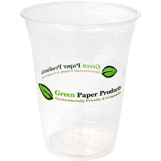 Cold Cup 16 oz Corn Plastic Printed | Made In USA (Pack of 50)