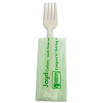 6.5" Fork Individually Wrapped | White