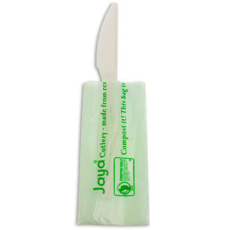 6.5" Knife Individually Wrapped | White (Pack of 100)