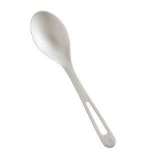 6" Compostable Spoon | Bulk Pack | White