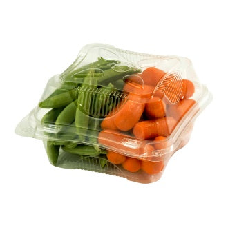 Clear Clamshell 6" x 6" x 3" | Compostable Container