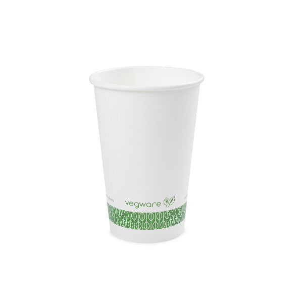 16 oz White Hot Cups | 89-Series | Compostable (Pack of 50)