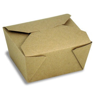 26 oz Recycled Kraft Paper Food Box | #1 Size (120 Pack)