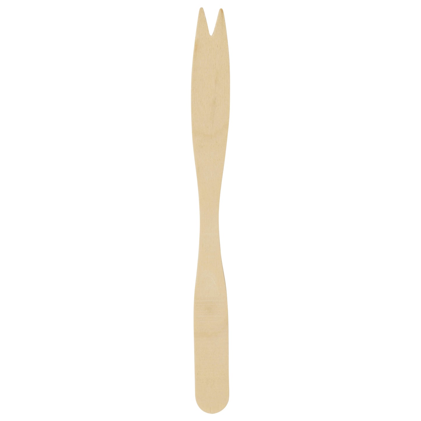5.5" Two Pronged Wooden Fork | Compostable (Case of 10000)