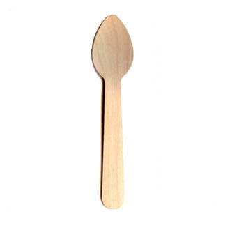 4.25" Wooden Tasting Spoon | Home Compostable